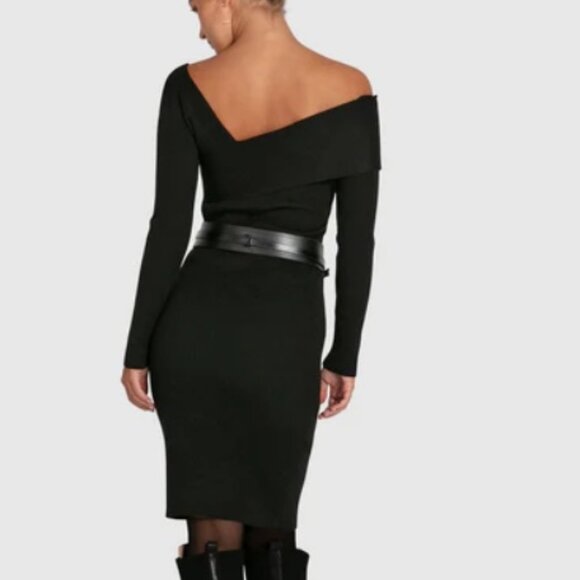 BELLE & BLOOM - THE WAY YOU MOVE KNIT DRESS - BLACK - MEDIUM - NWT - Picture 2 of 2